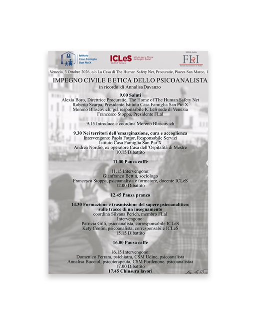 Impegno civile e etica dello psicoanalista